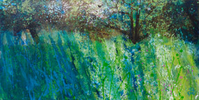 The Blackbird Singing in the Old Apple Tree / SB2008 • £440 • 30 x 60cm • Acrylic on Box Canvas