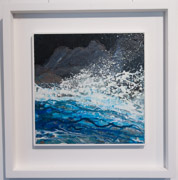 Splash Spume Hiss / SB2004 • £480 • 49 x 49cm • Acrylic on Board • Floating Frame